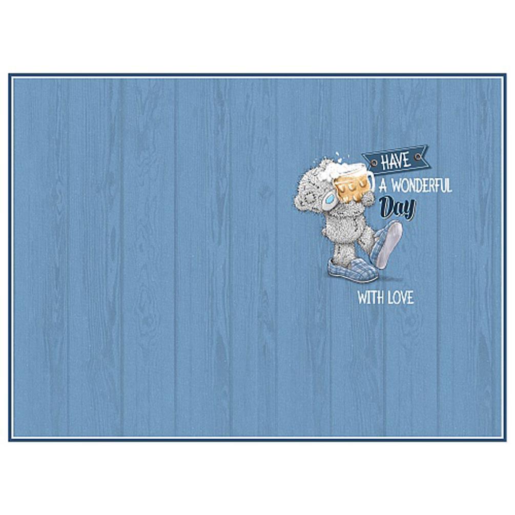 Dad Me to You Bear Birthday Card With Beer Mat Extra Image 1